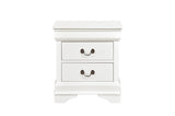 Mayville White Modern Traditional Solid Wood Panel Bedroom Set - Ella Furniture
