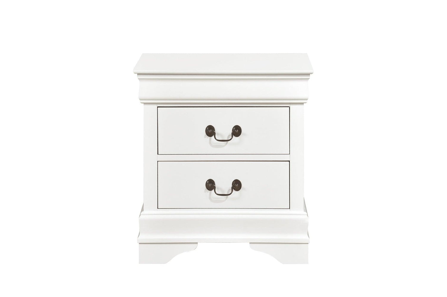 Mayville White Modern Traditional Okume Veneer Engineered Wood Sleigh Bedroom Set - Ella Furniture