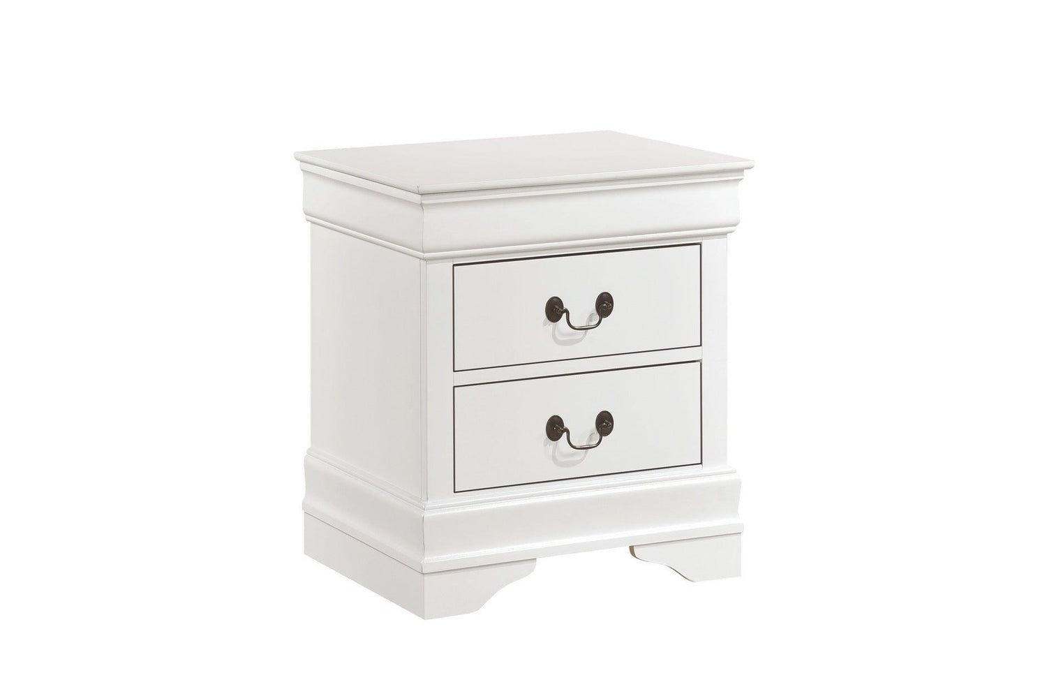 Mayville White Modern Traditional Solid Wood Panel Bedroom Set - Ella Furniture