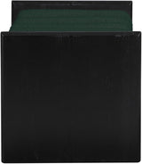 Waverly Green Boucle Fabric Bench - Ella Furniture