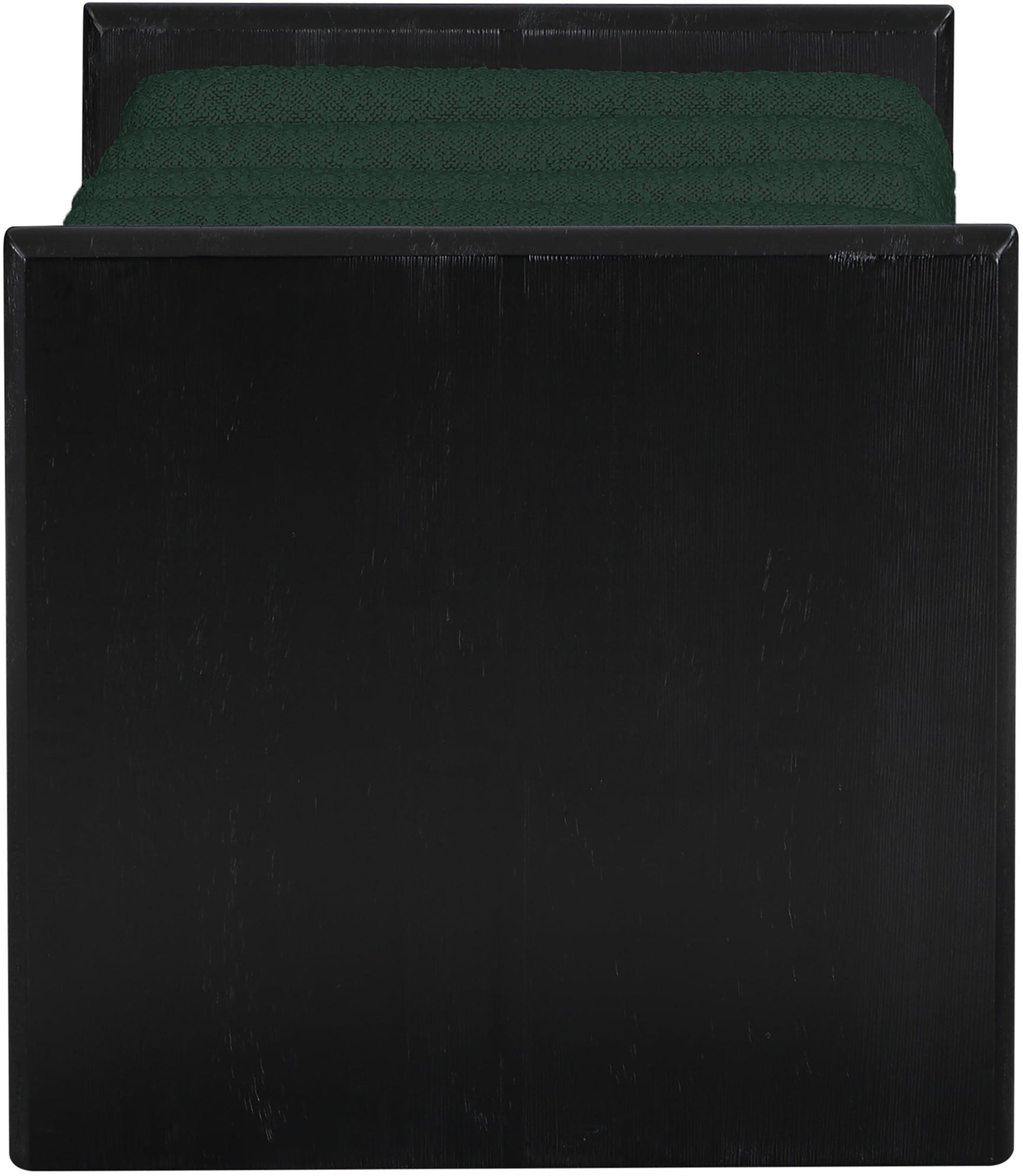 Waverly Green Boucle Fabric Bench - Ella Furniture
