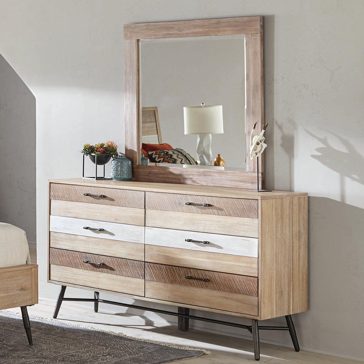 Marlow 2-Drawer Nightstand Rough Sawn Multi - Ella Furniture