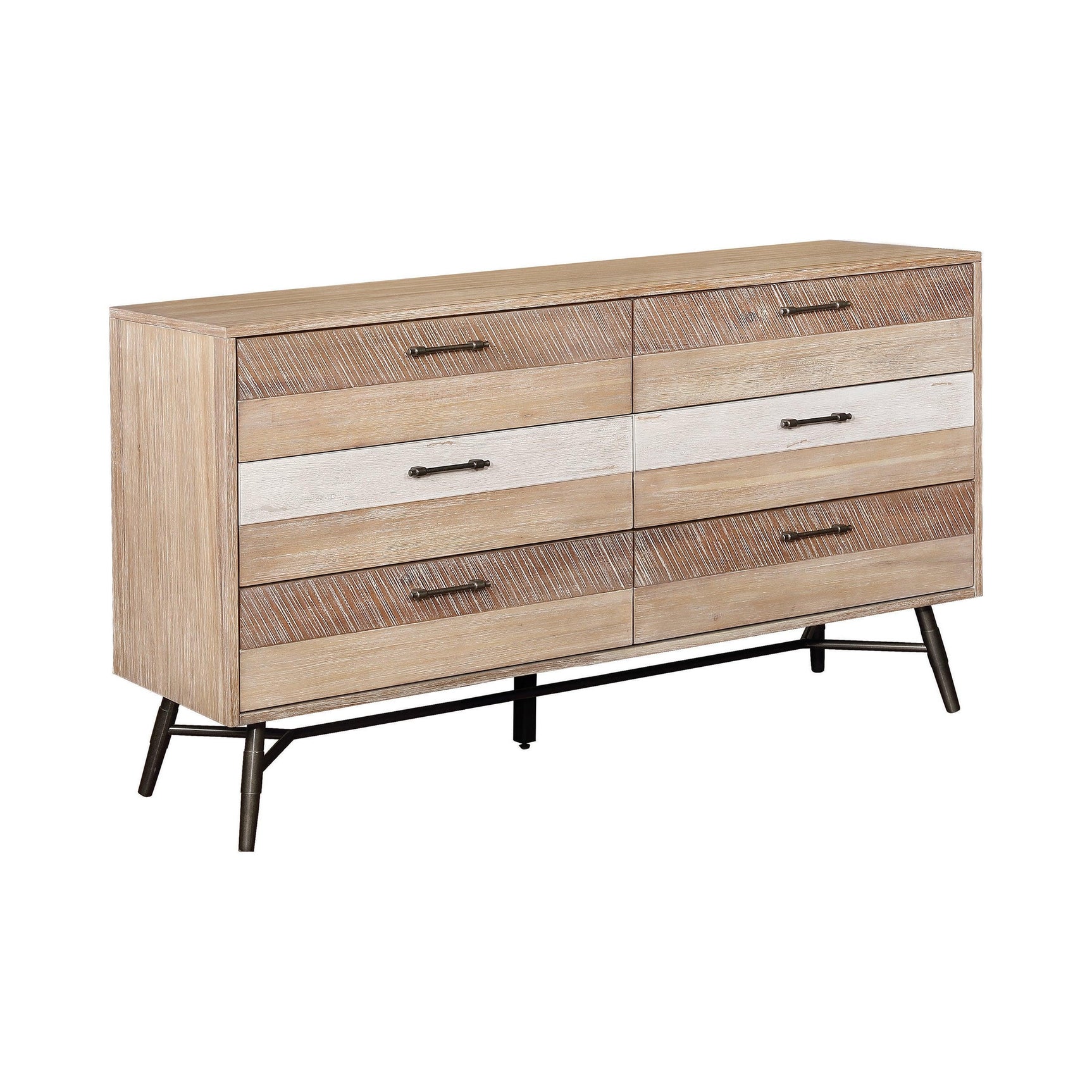 Marlow 2-Drawer Nightstand Rough Sawn Multi - Ella Furniture