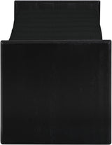 Waverly Black Boucle Fabric Bench 178Black - Ella Furniture