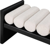 Waverly Cream Boucle Fabric Bench 178Cream - Ella Furniture