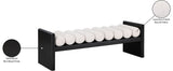 Waverly Cream Boucle Fabric Bench 178Cream - Ella Furniture