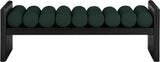 Waverly Green Boucle Fabric Bench 178Green - Ella Furniture