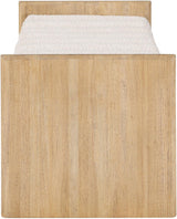 Waverly Cream Boucle Fabric Bench 179Cream - Ella Furniture