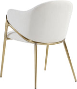 Nial Cream Boucle Fabric Dining Chair - Ella Furniture