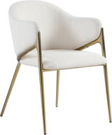 Nial Cream Boucle Fabric Dining Chair - Ella Furniture