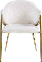 Nial Cream Boucle Fabric Dining Chair - Ella Furniture