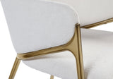 Nial Cream Boucle Fabric Dining Chair - Ella Furniture