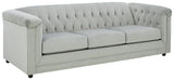 Josanna Navy Velvet Sofa - Ella Furniture