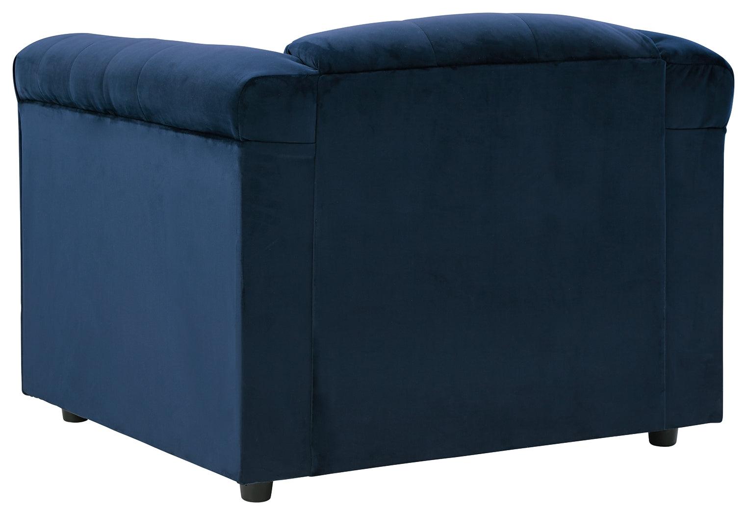 Josanna Navy Velvet Chair - Ella Furniture