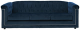 Josanna Navy Velvet Sofa - Ella Furniture