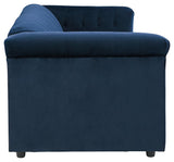 Josanna Navy Velvet Sofa - Ella Furniture