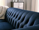 Josanna Navy Velvet Sofa - Ella Furniture