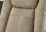 Next-gen Durapella Sand Faux Leather Power Reclining Sofa - Ella Furniture