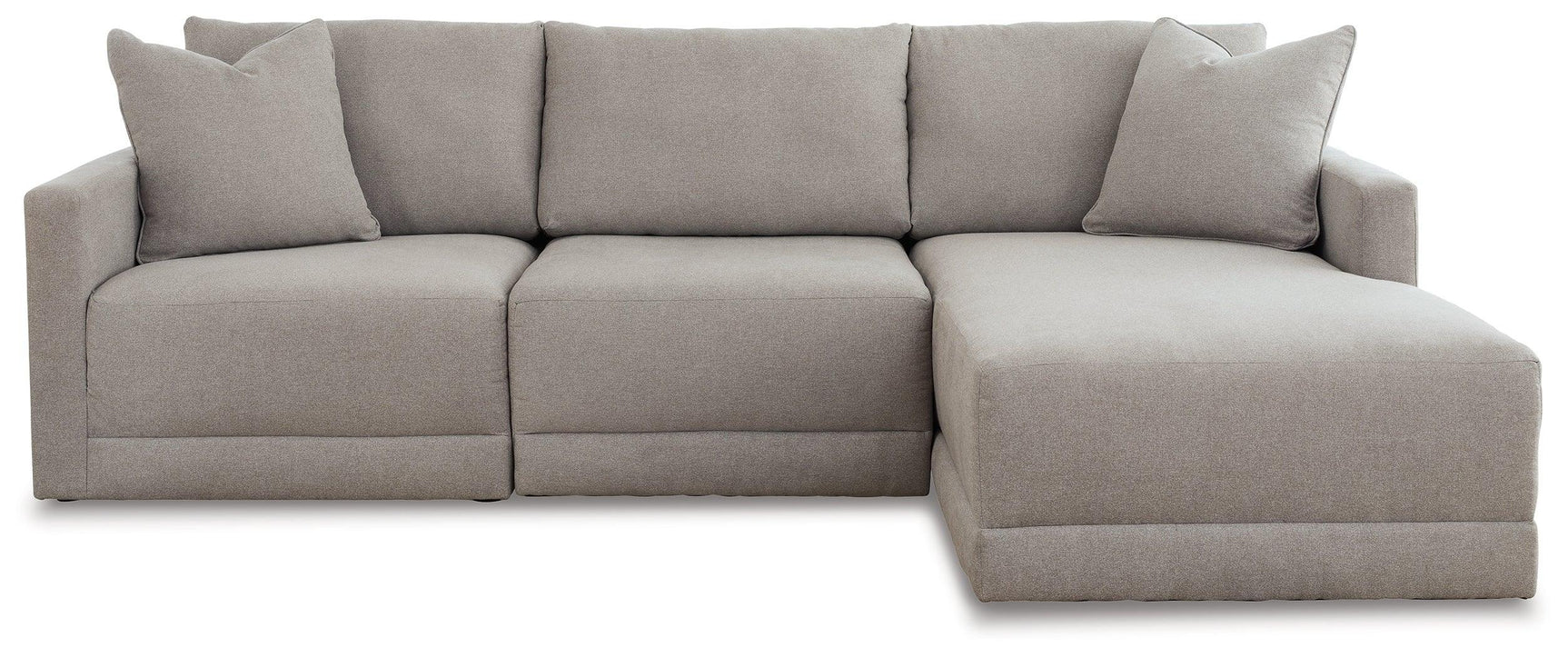 Katany Shadow 3-Piece Sectional With Chaise - Ella Furniture