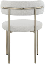 Beacon Cream Boucle Fabric Dining Chair - Ella Furniture