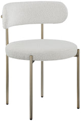 Beacon Cream Boucle Fabric Dining Chair - Ella Furniture