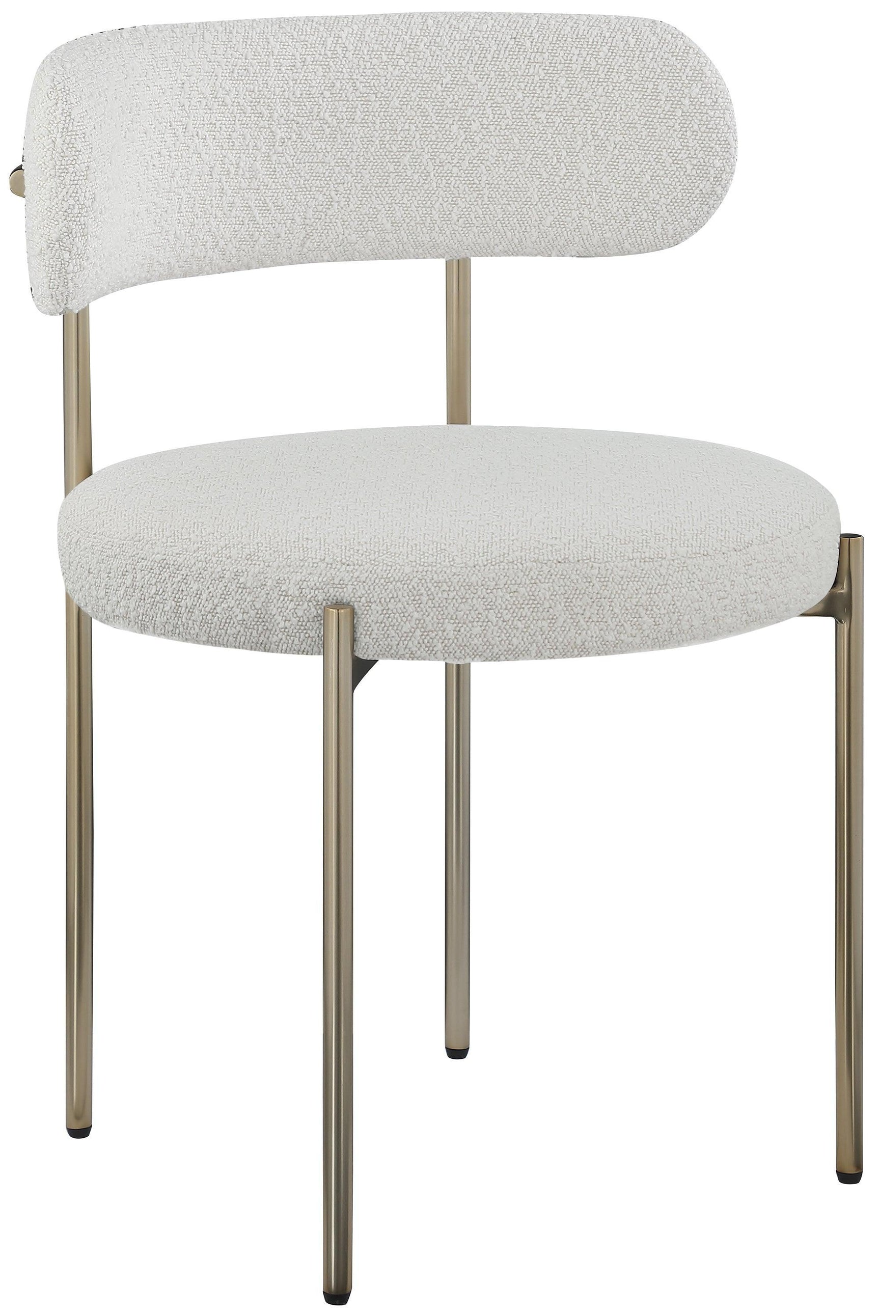 Beacon Cream Boucle Fabric Dining Chair - Ella Furniture