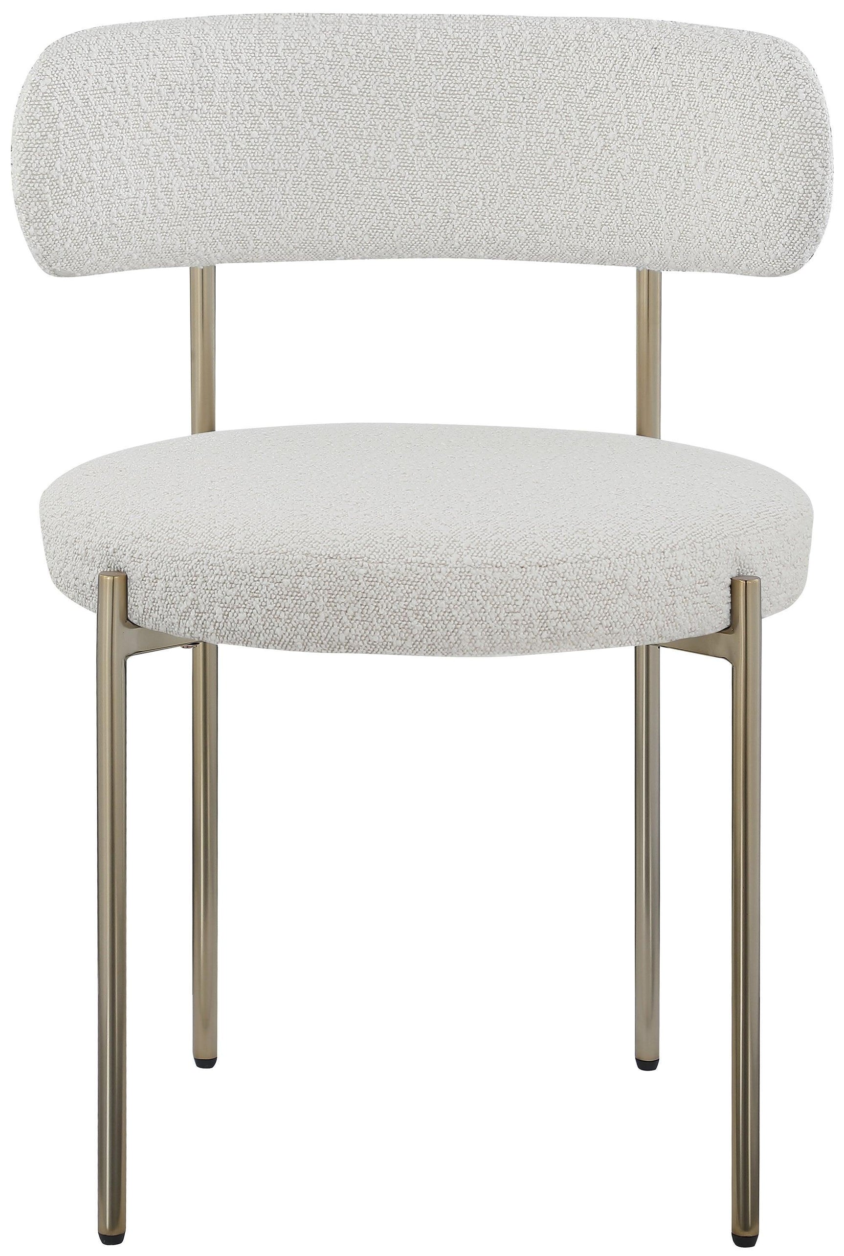 Beacon Cream Boucle Fabric Dining Chair - Ella Furniture