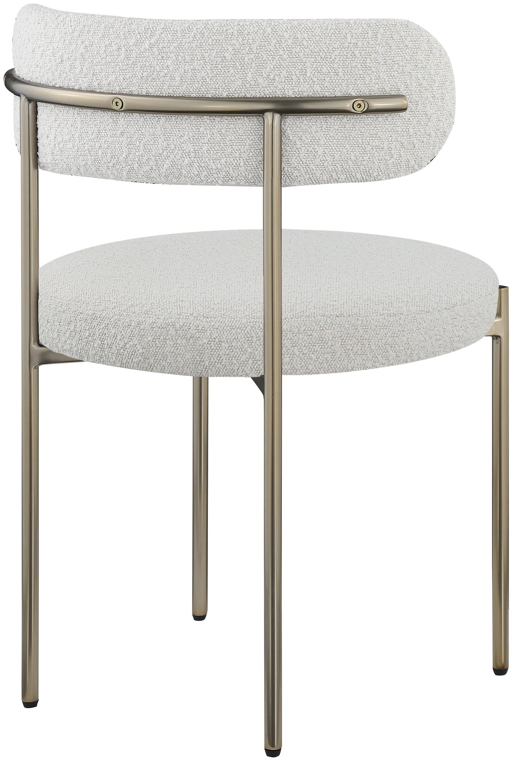 Beacon Cream Boucle Fabric Dining Chair - Ella Furniture