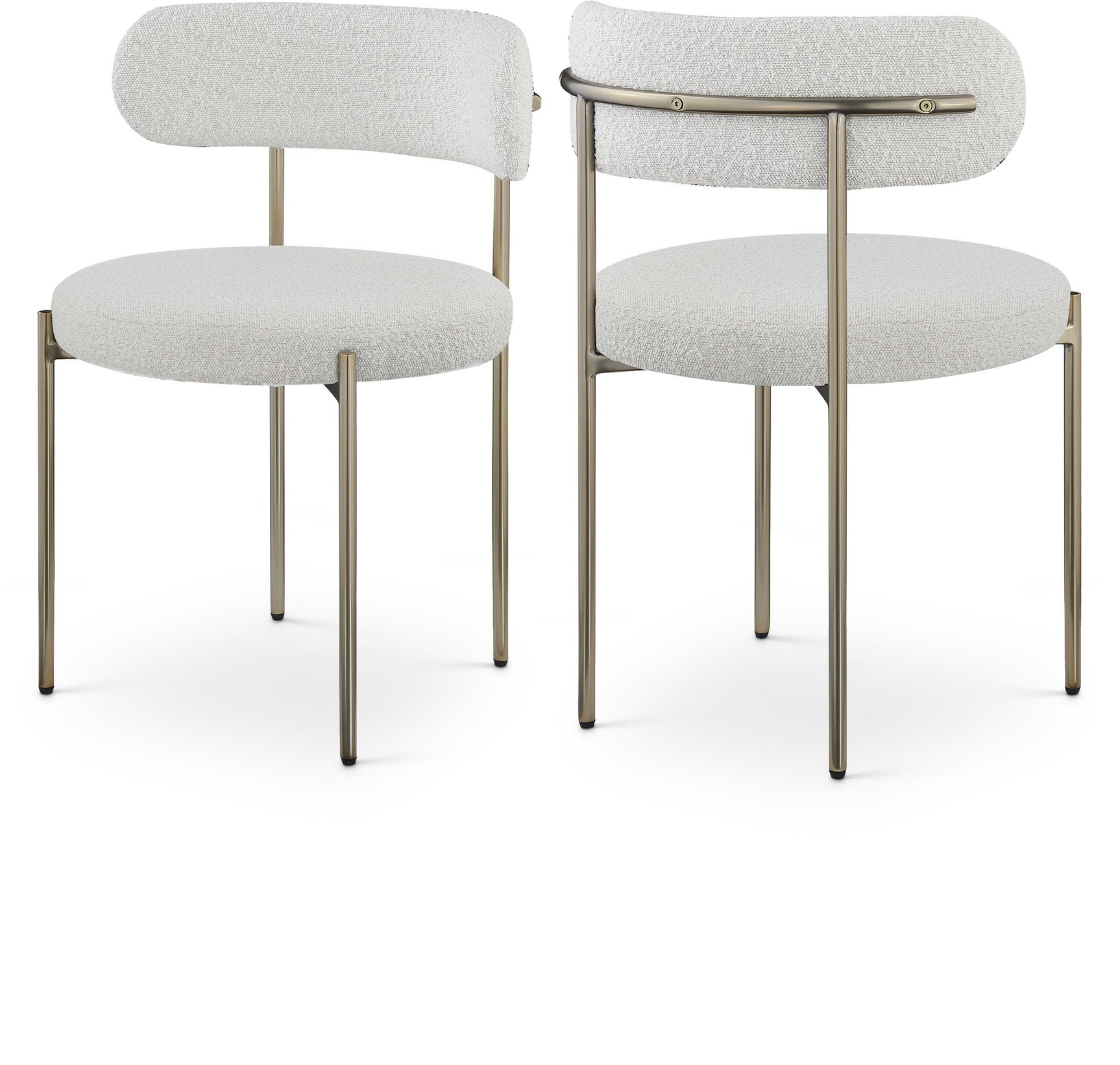 Beacon Cream Boucle Fabric Dining Chair - Ella Furniture