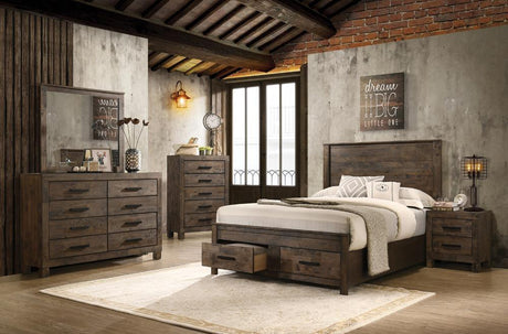 Woodmont 8-Drawer Dresser Rustic Golden Brown - Ella Furniture