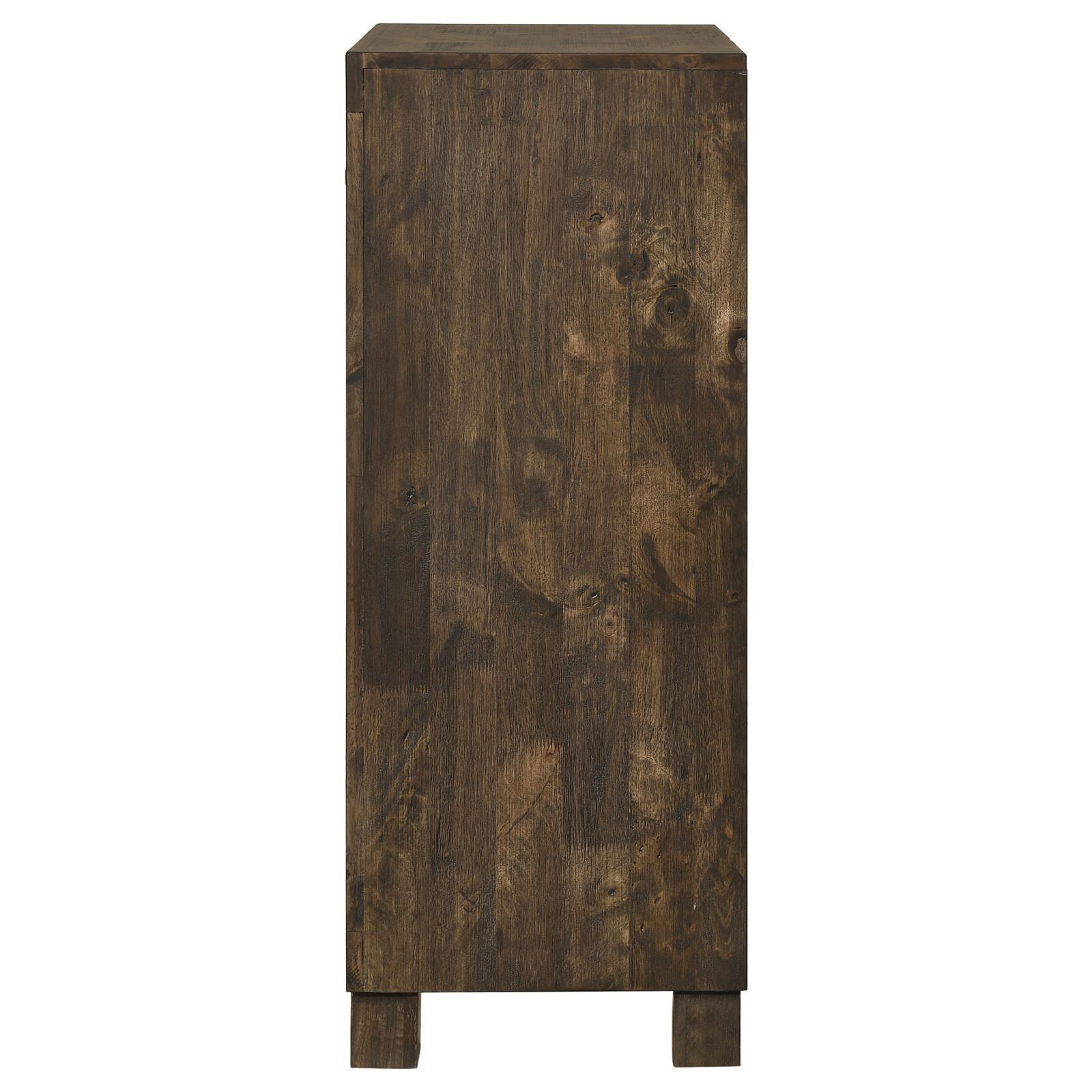 Woodmont 5-Drawer Chest Rustic Golden Brown - Ella Furniture