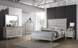 Ramon Queen Panel Bed Metallic Sterling - Ella Furniture