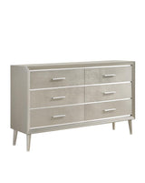 Ramon 6-Drawer Dresser Metallic Sterling - Ella Furniture