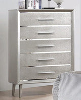 Ramon 6-Drawer Dresser Metallic Sterling - Ella Furniture