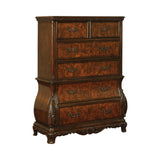 Exeter 2-Drawer Nightstand Dark Burl - Ella Furniture