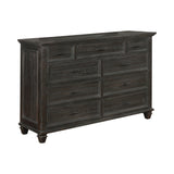 Atascadero Queen 2-Drawer Storage Bed Weathered Carbon - Ella Furniture