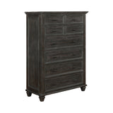 Atascadero Queen 2-Drawer Storage Bed Weathered Carbon - Ella Furniture