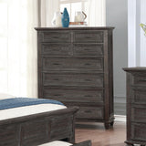 Atascadero Eastern King 2-Drawer Storage Bed Weathered Carbon - Ella Furniture