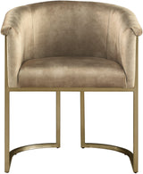 Tierra Beige Velvet Dining Chair - Ella Furniture