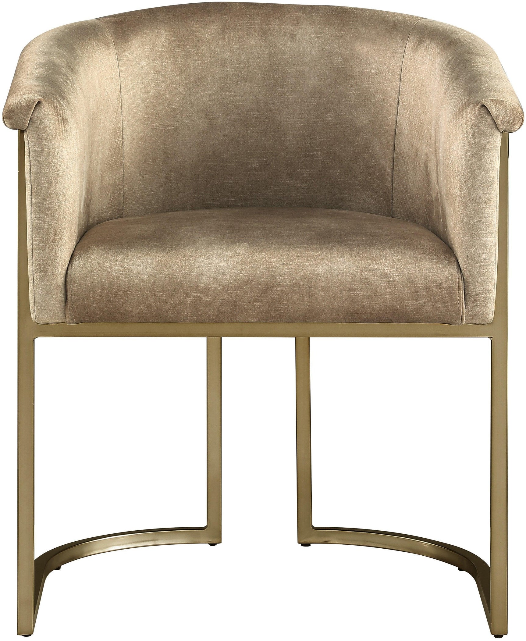 Tierra Beige Velvet Dining Chair - Ella Furniture
