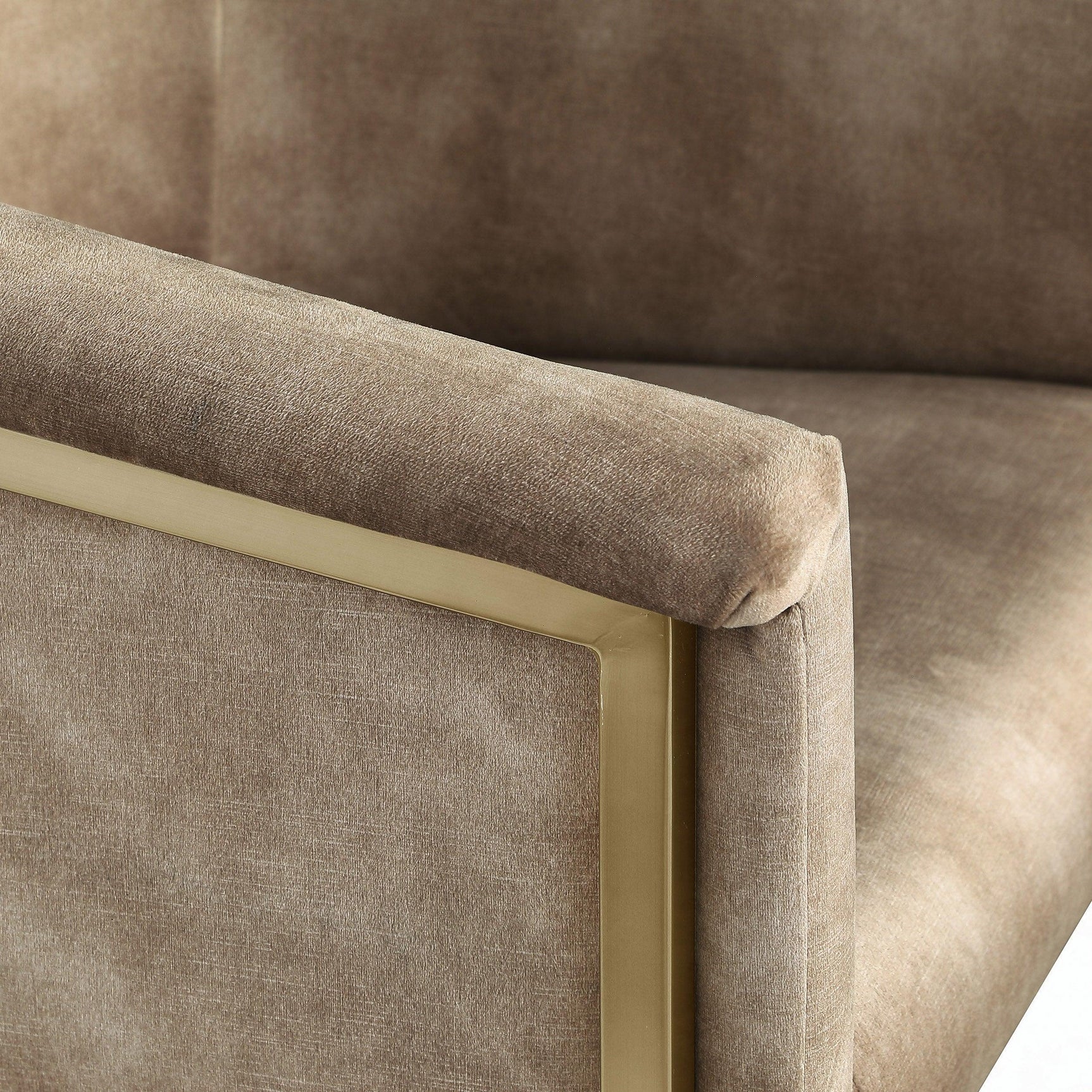 Tierra Beige Velvet Dining Chair - Ella Furniture