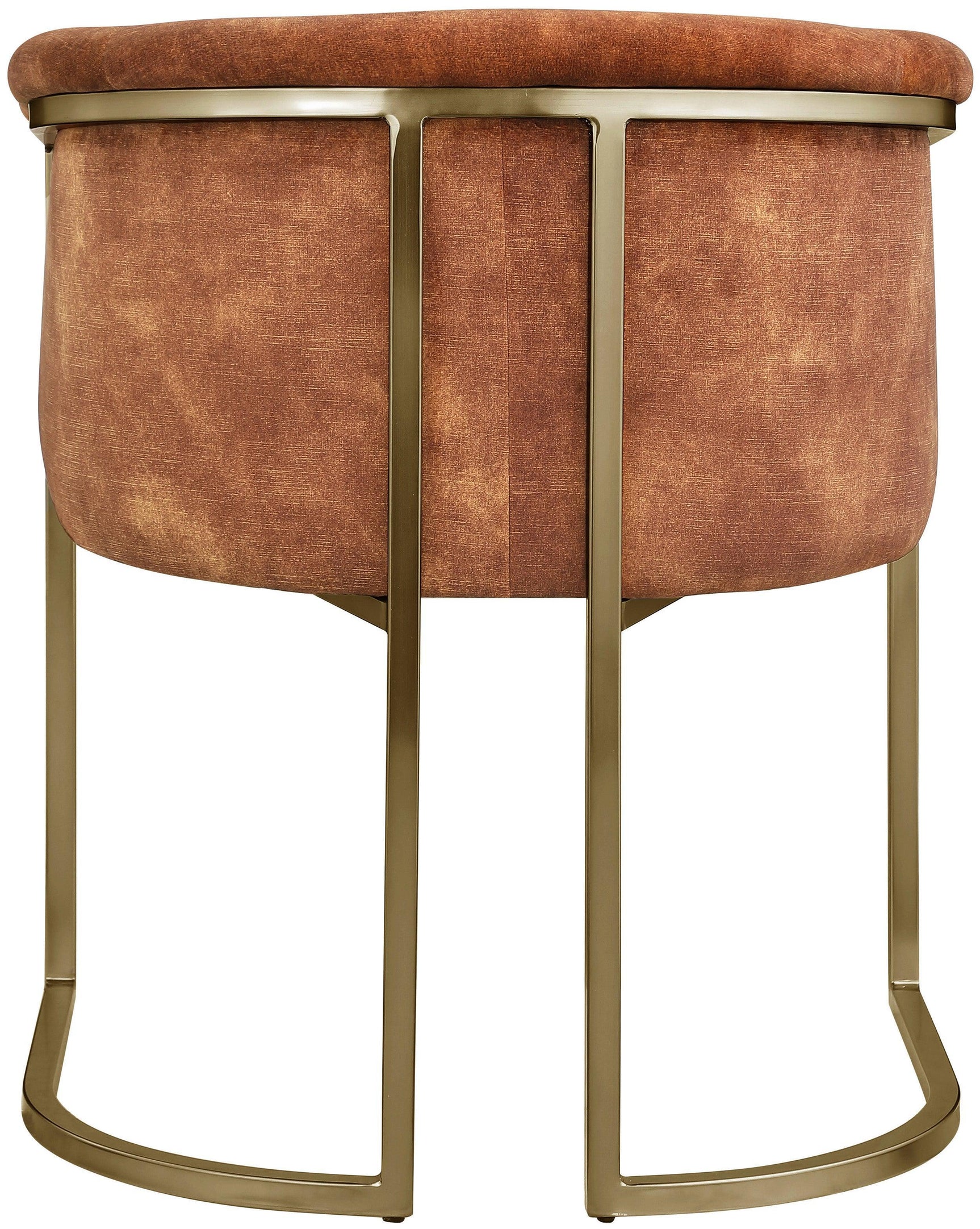 Tierra Cognac Velvet Dining Chair - Ella Furniture