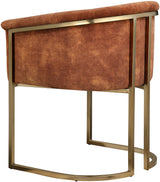 Tierra Cognac Velvet Dining Chair - Ella Furniture