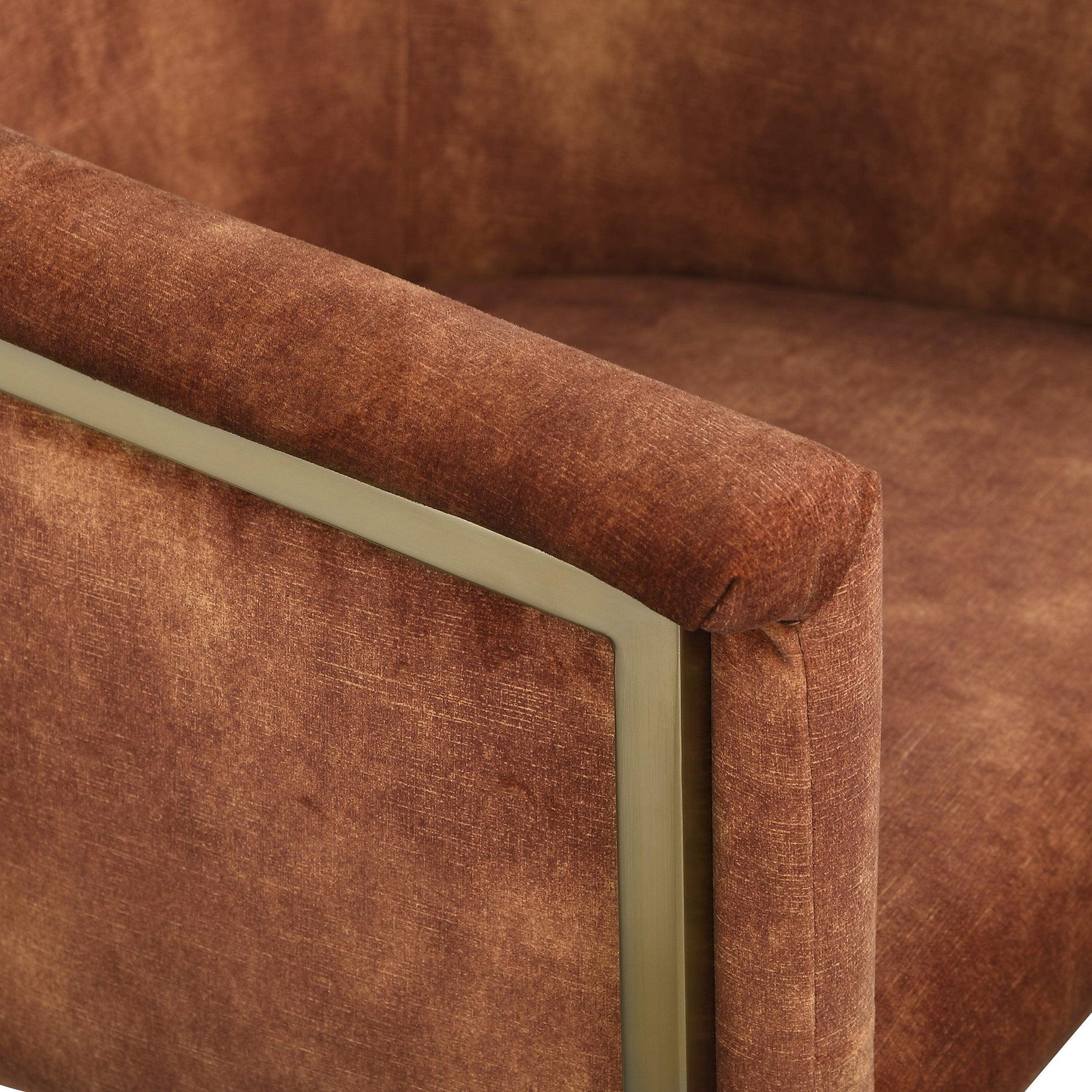 Tierra Cognac Velvet Dining Chair - Ella Furniture
