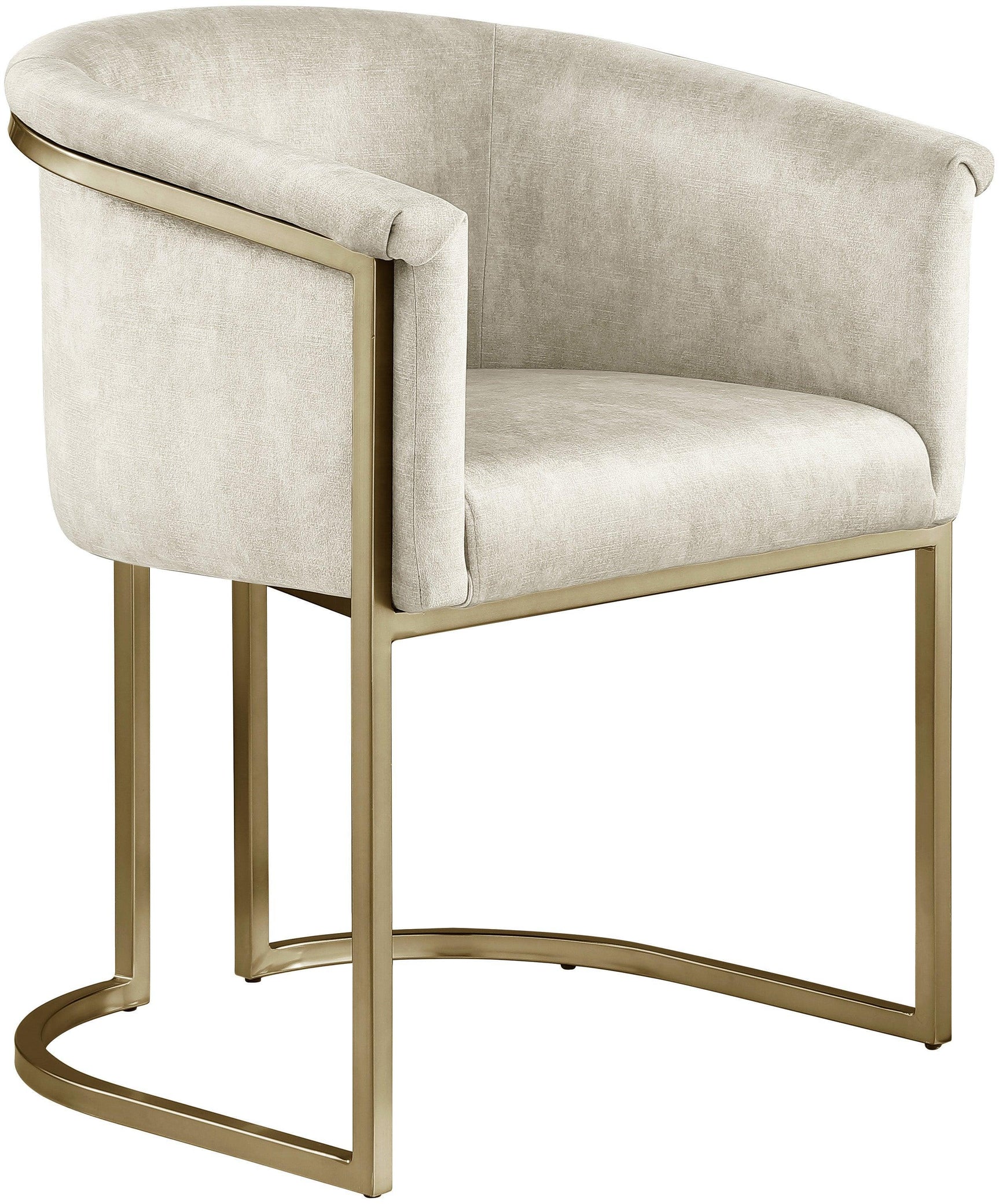 Tierra Cream Velvet Dining Chair - Ella Furniture