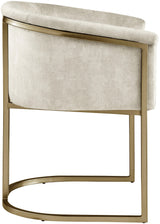 Tierra Cream Velvet Dining Chair - Ella Furniture
