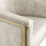 Tierra Cream Velvet Dining Chair - Ella Furniture