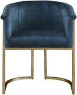 Tierra Blue Velvet Dining Chair - Ella Furniture