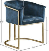 Tierra Blue Velvet Dining Chair - Ella Furniture