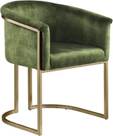 Tierra Green Velvet Dining Chair - Ella Furniture